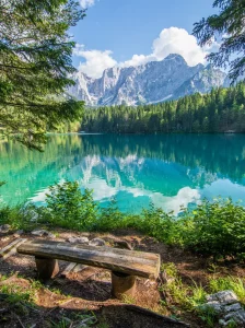 Hop just over the border to the magical Lago di Fusine