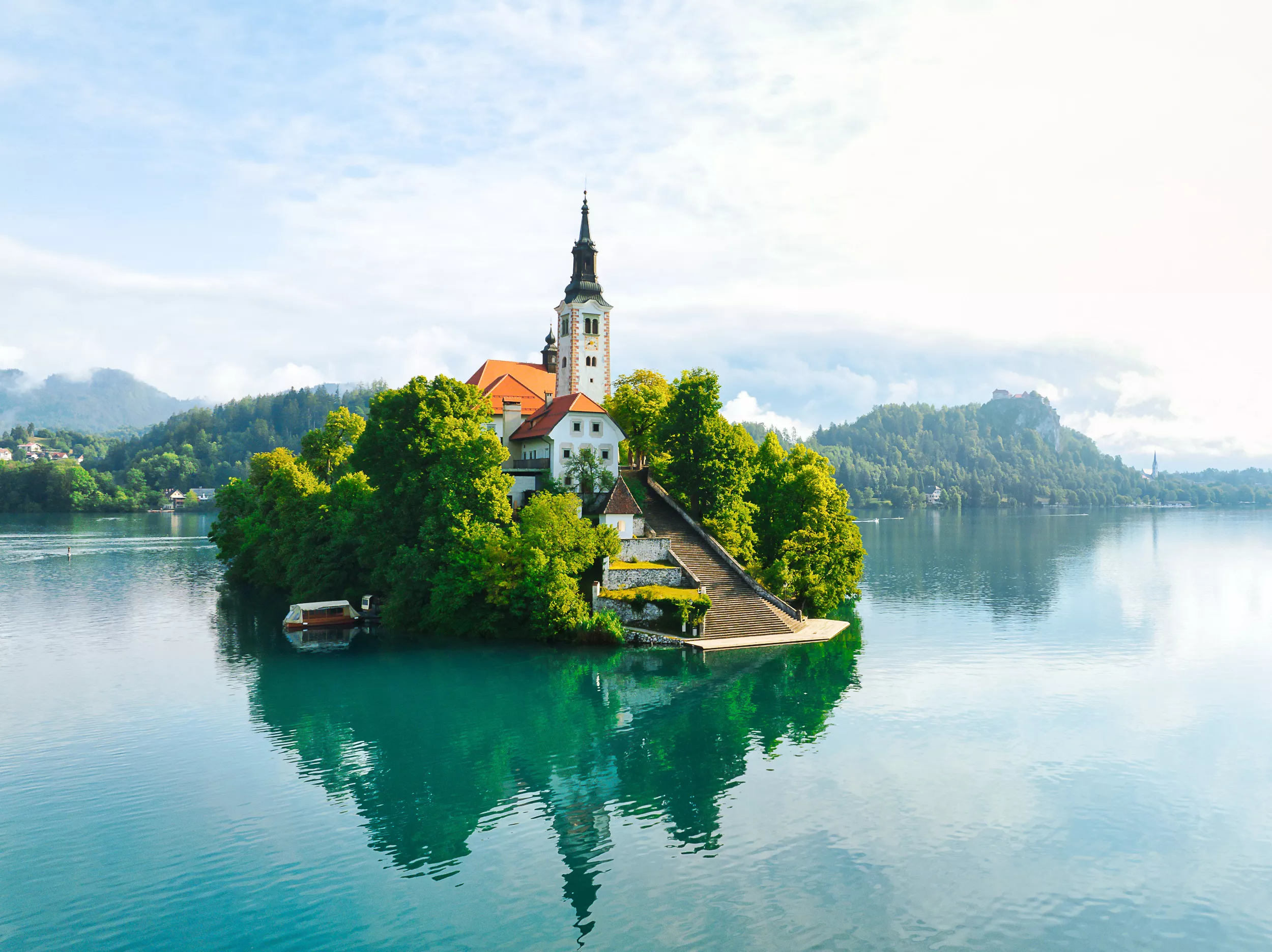 aerial view of bled